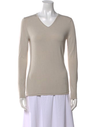 'S Max Mara V-Neck Long Sleeve Top
