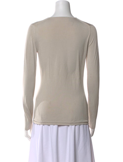 'S Max Mara V-Neck Long Sleeve Top