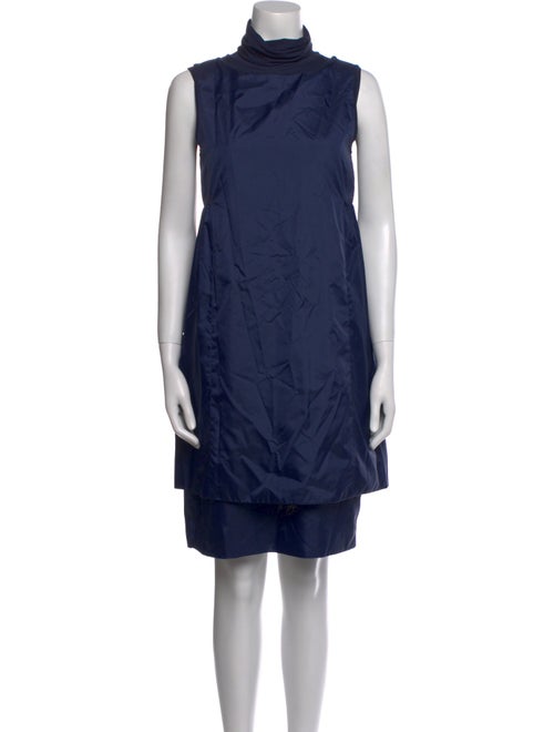 'S Max Mara Mock Neck Long Dress