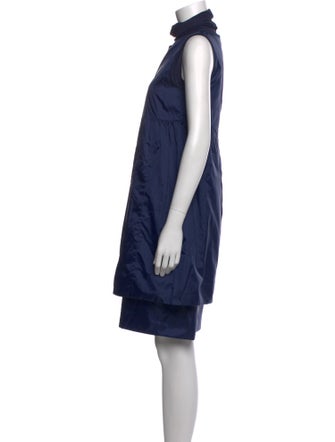 'S Max Mara Mock Neck Long Dress