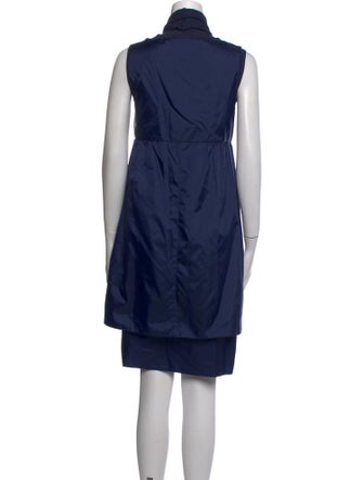 'S Max Mara Mock Neck Long Dress