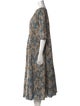 'S Max Mara Paisley Print Midi Length Dress