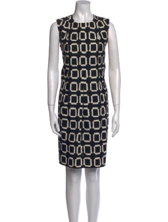 'S Max Mara Printed Knee-Length Dress