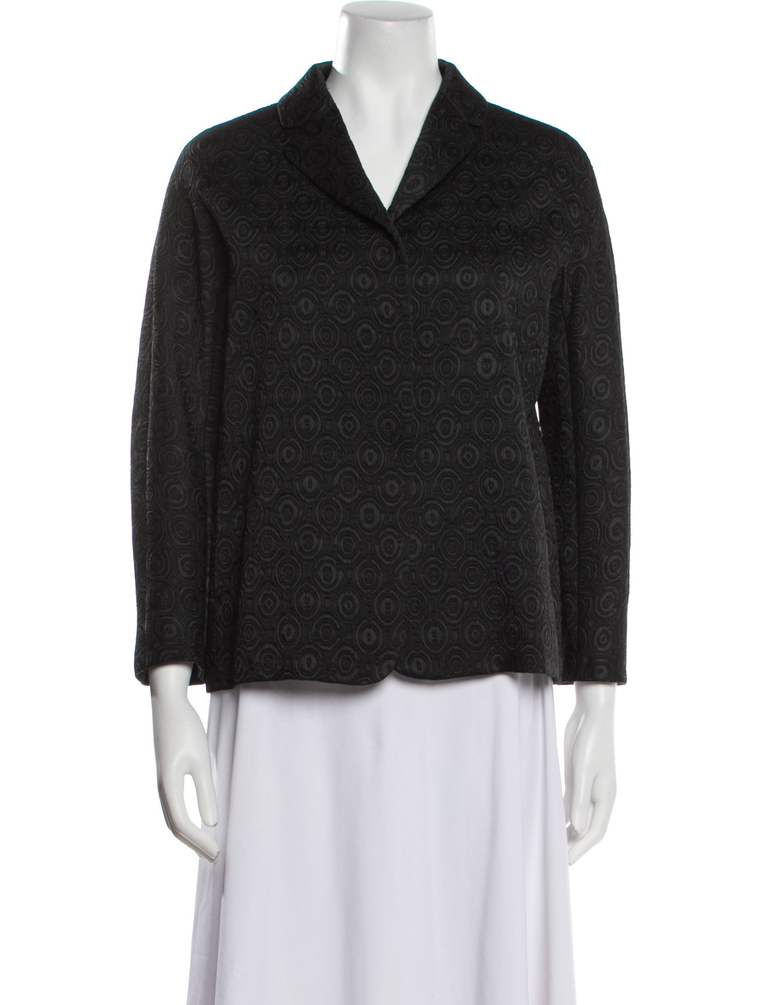 'S Max Mara Tweed Pattern Blazer