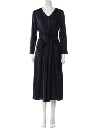'S Max Mara V-Neck Midi Length Dress