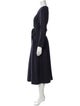 'S Max Mara V-Neck Midi Length Dress
