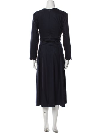 'S Max Mara V-Neck Midi Length Dress