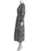 'S Max Mara Floral Print Long Dress
