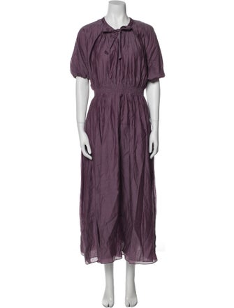 'S Max Mara Crew Neck Long Dress