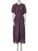 'S Max Mara Crew Neck Long Dress