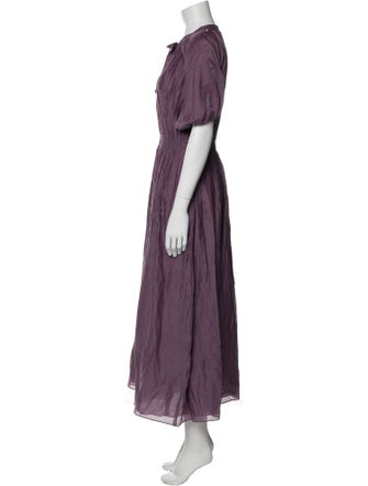 'S Max Mara Crew Neck Long Dress