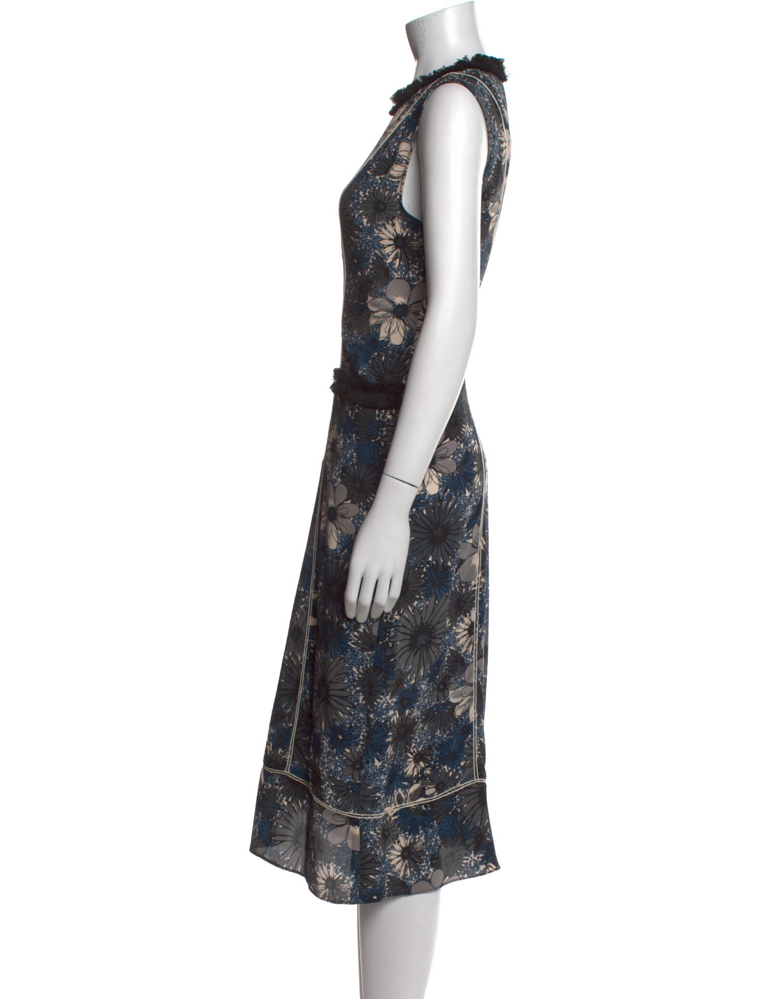 'S Max Mara Silk Midi Length Dress