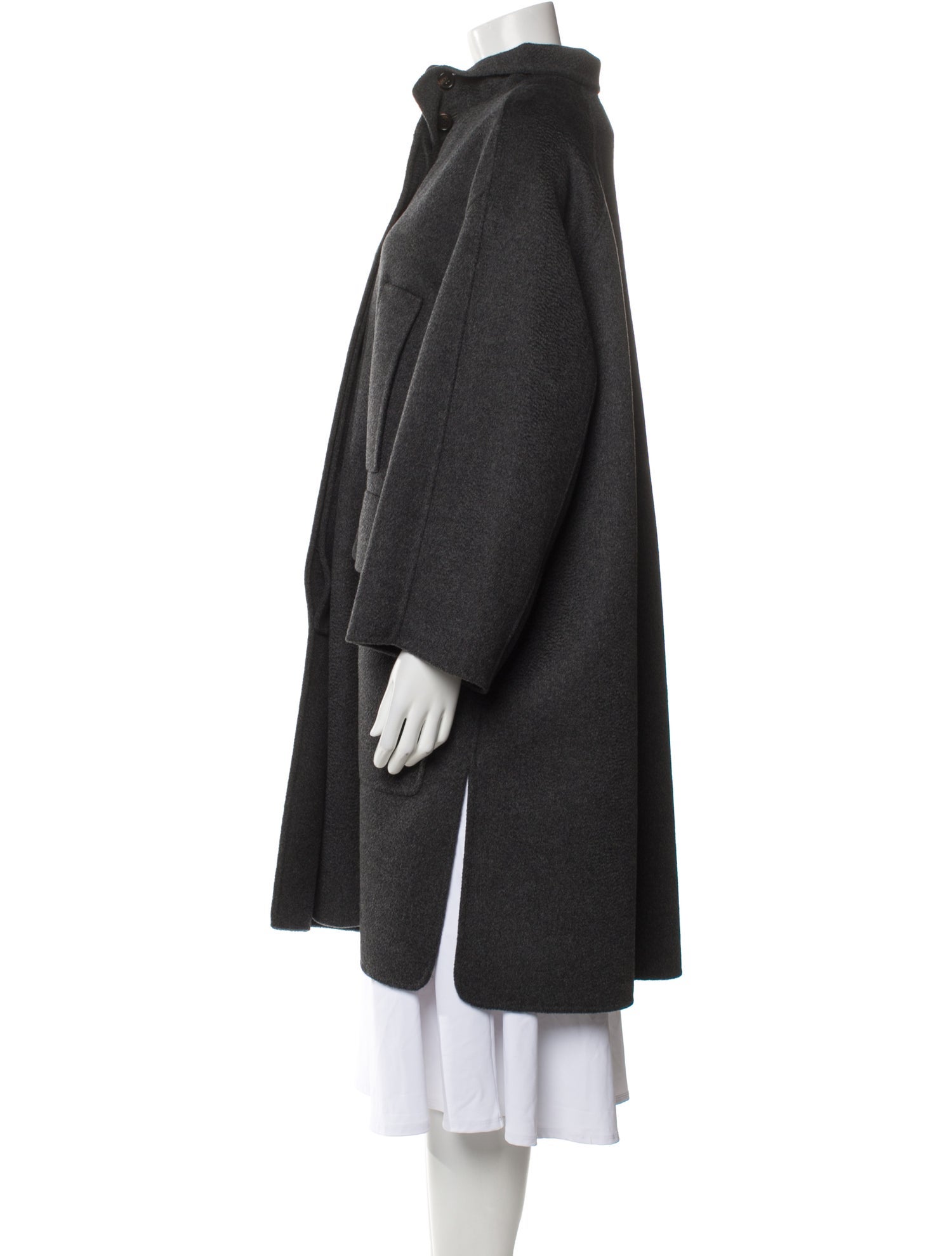 'S Max Mara Virgin Wool Faux Fur Coat w/ Tags