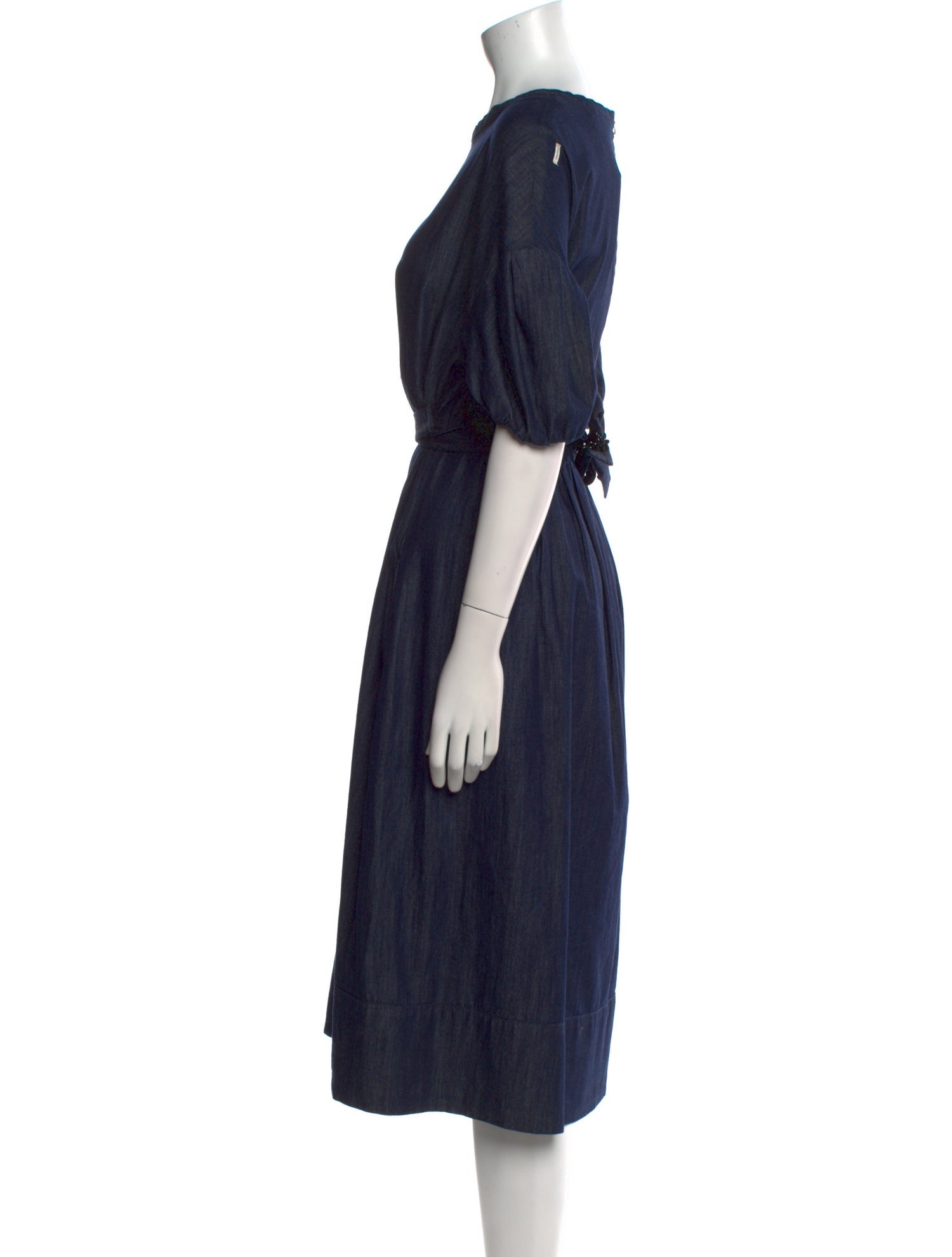 'S Max Mara Scoop Neck Midi Length Dress w/ Tags
