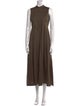 'S Max Mara Mock Neck Long Dress
