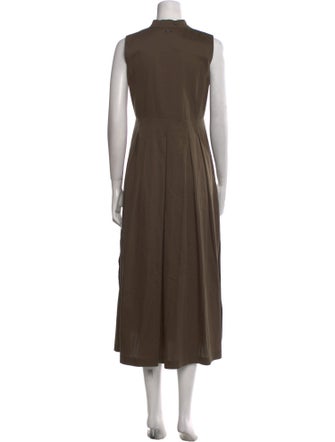 'S Max Mara Mock Neck Long Dress