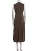 'S Max Mara Mock Neck Long Dress