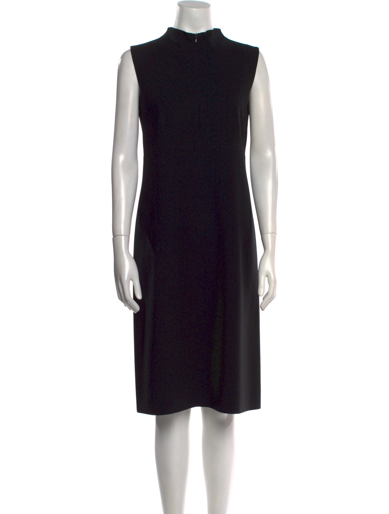 'S Max Mara Mock Neck Knee-Length Dress