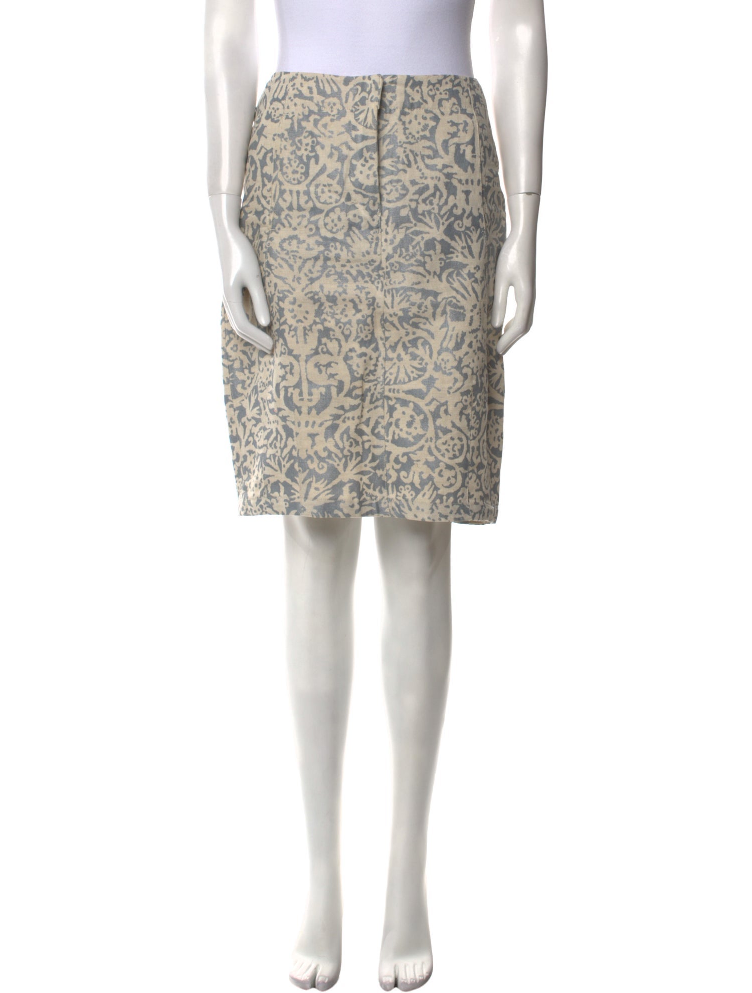 'S Max Mara Linen Knee-Length Skirt