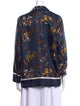 'S Max Mara Silk Printed Button-Up Top