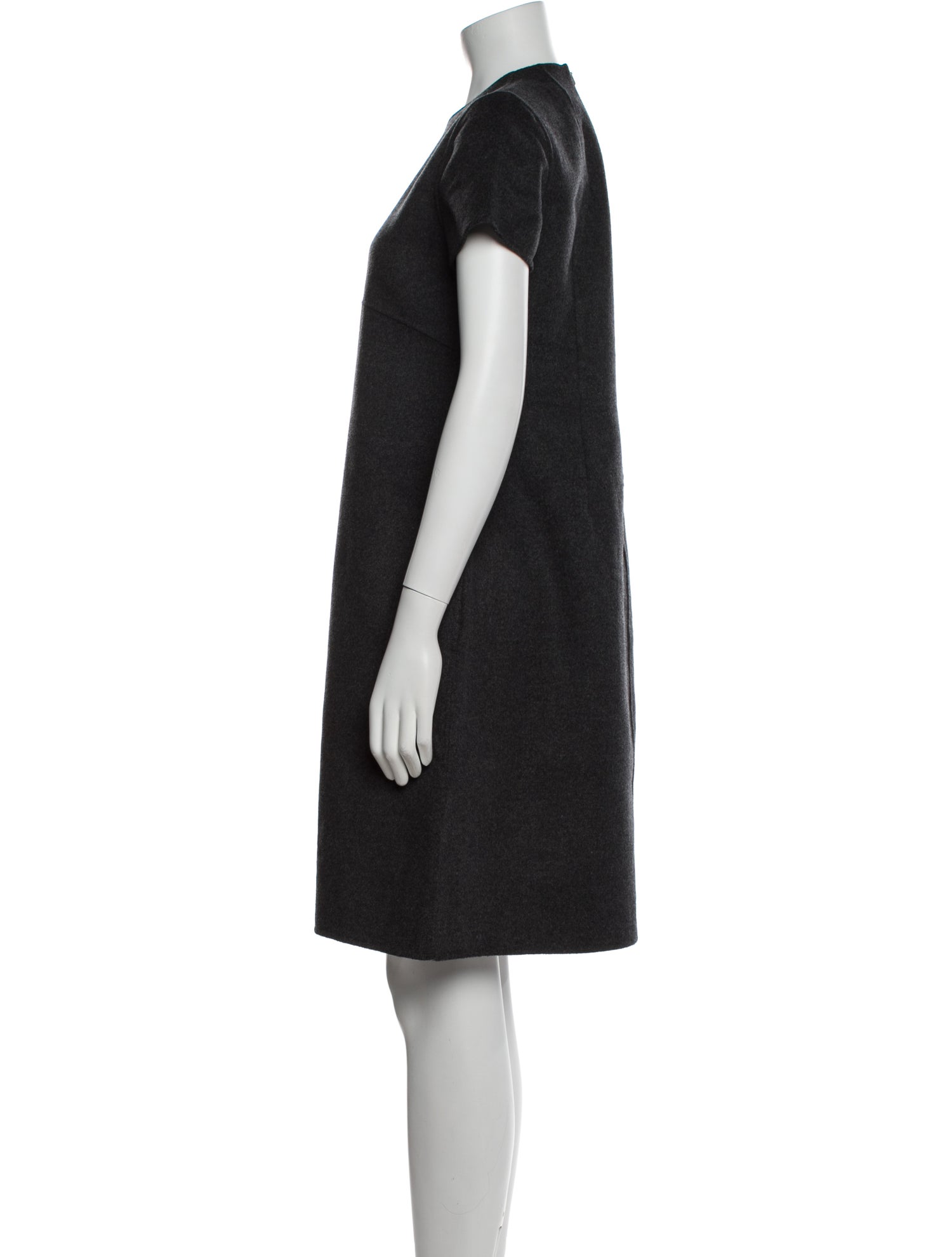 'S Max Mara Virgin Wool Knee-Length Dress