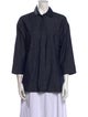 'S Max Mara Three-Quarter Sleeve Button-Up Top
