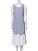 'S Max Mara Striped Square Neckline Tunic