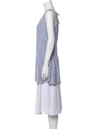 'S Max Mara Striped Square Neckline Tunic