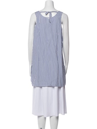 'S Max Mara Striped Square Neckline Tunic