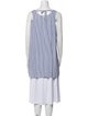 'S Max Mara Striped Square Neckline Tunic