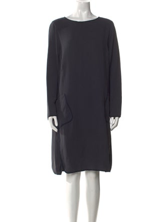 'S Max Mara Bateau Neckline Knee-Length Dress