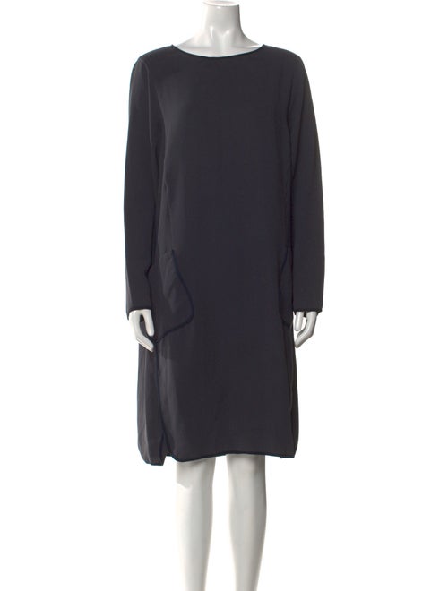 'S Max Mara Bateau Neckline Knee-Length Dress