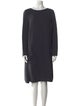 'S Max Mara Bateau Neckline Knee-Length Dress