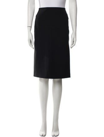 'S Max Mara Virgin Wool Knee-Length Skirt