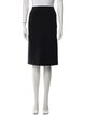 'S Max Mara Virgin Wool Knee-Length Skirt