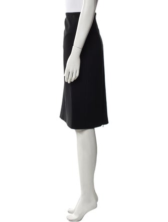 'S Max Mara Virgin Wool Knee-Length Skirt
