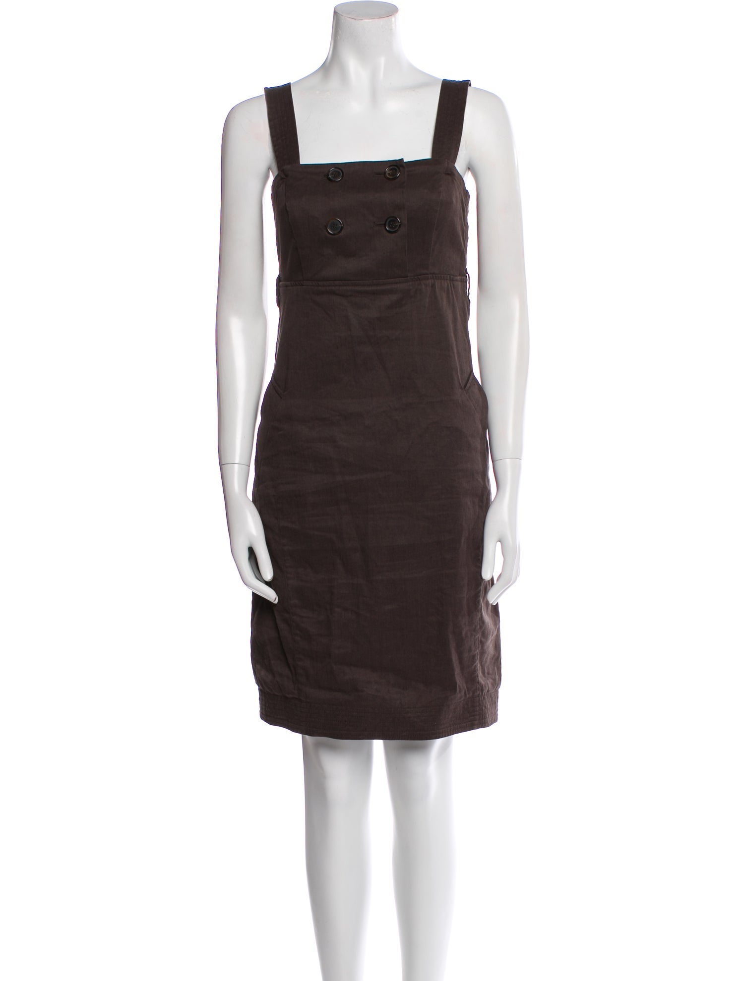 'S Max Mara Linen Knee-Length Dress
