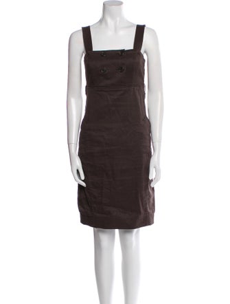 'S Max Mara Linen Knee-Length Dress