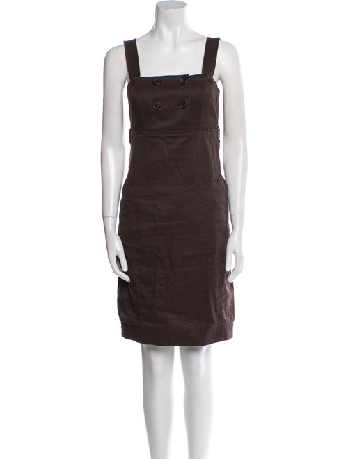 'S Max Mara Linen Knee-Length Dress