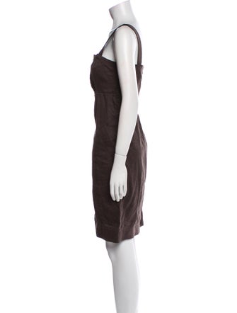 'S Max Mara Linen Knee-Length Dress