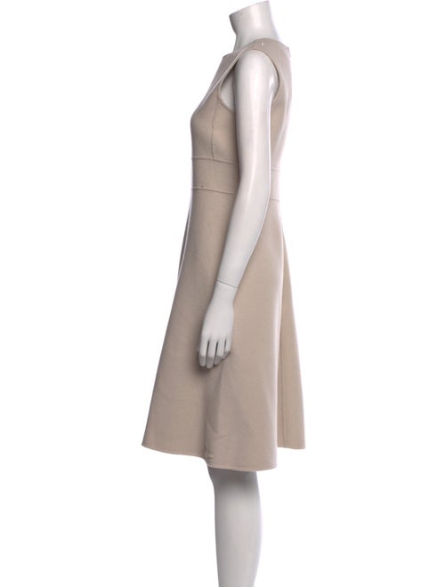 'S Max Mara Virgin Wool Knee-Length Dress