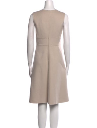'S Max Mara Virgin Wool Knee-Length Dress