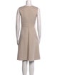 'S Max Mara Virgin Wool Knee-Length Dress