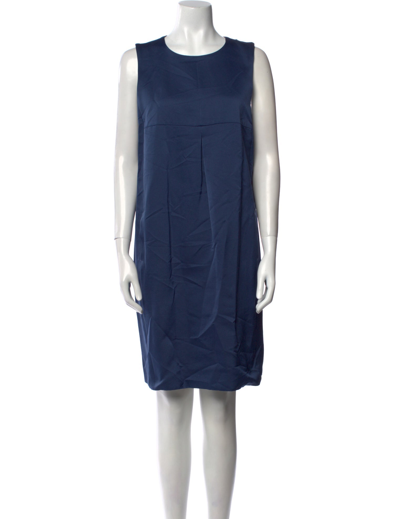 'S Max Mara Crew Neck Knee-Length Dress