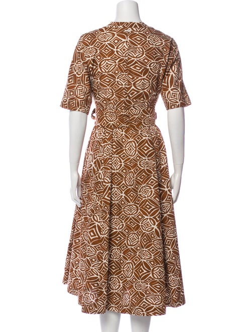 'S Max Mara Printed Midi Length Dress