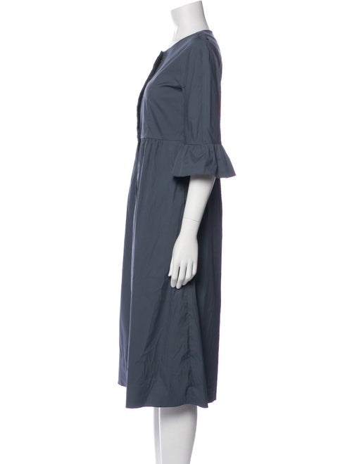 'S Max Mara Scoop Neck Midi Length Dress