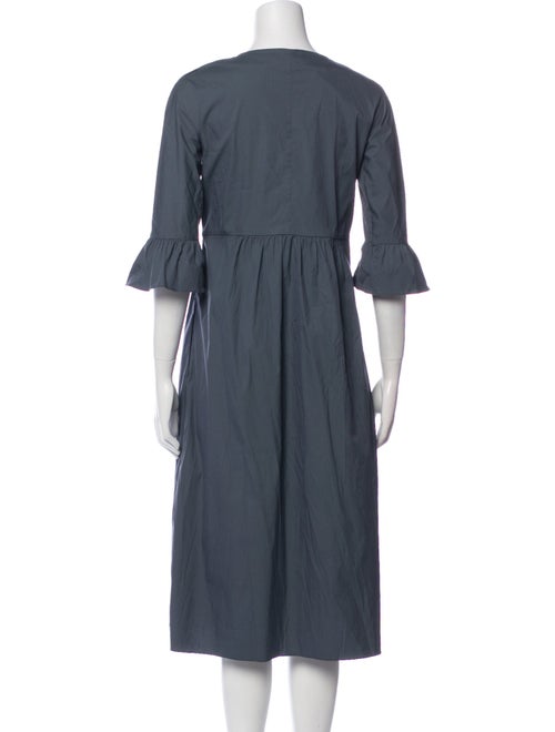 'S Max Mara Scoop Neck Midi Length Dress