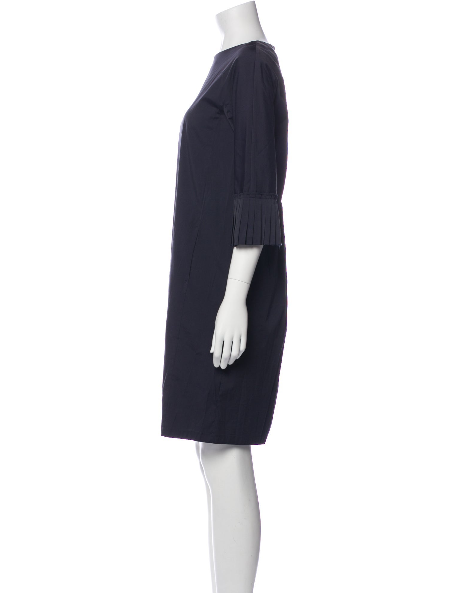 'S Max Mara Bateau Neckline Knee-Length Dress