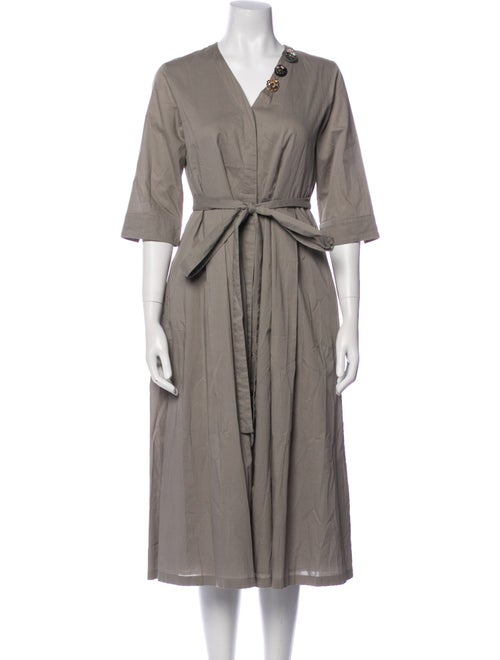 'S Max Mara V-Neck Midi Length Dress