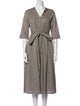'S Max Mara V-Neck Midi Length Dress